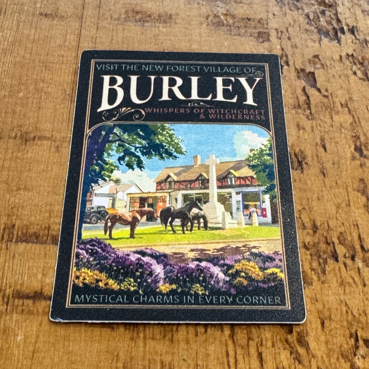 Burley 1930s Travel Sticker on Desk