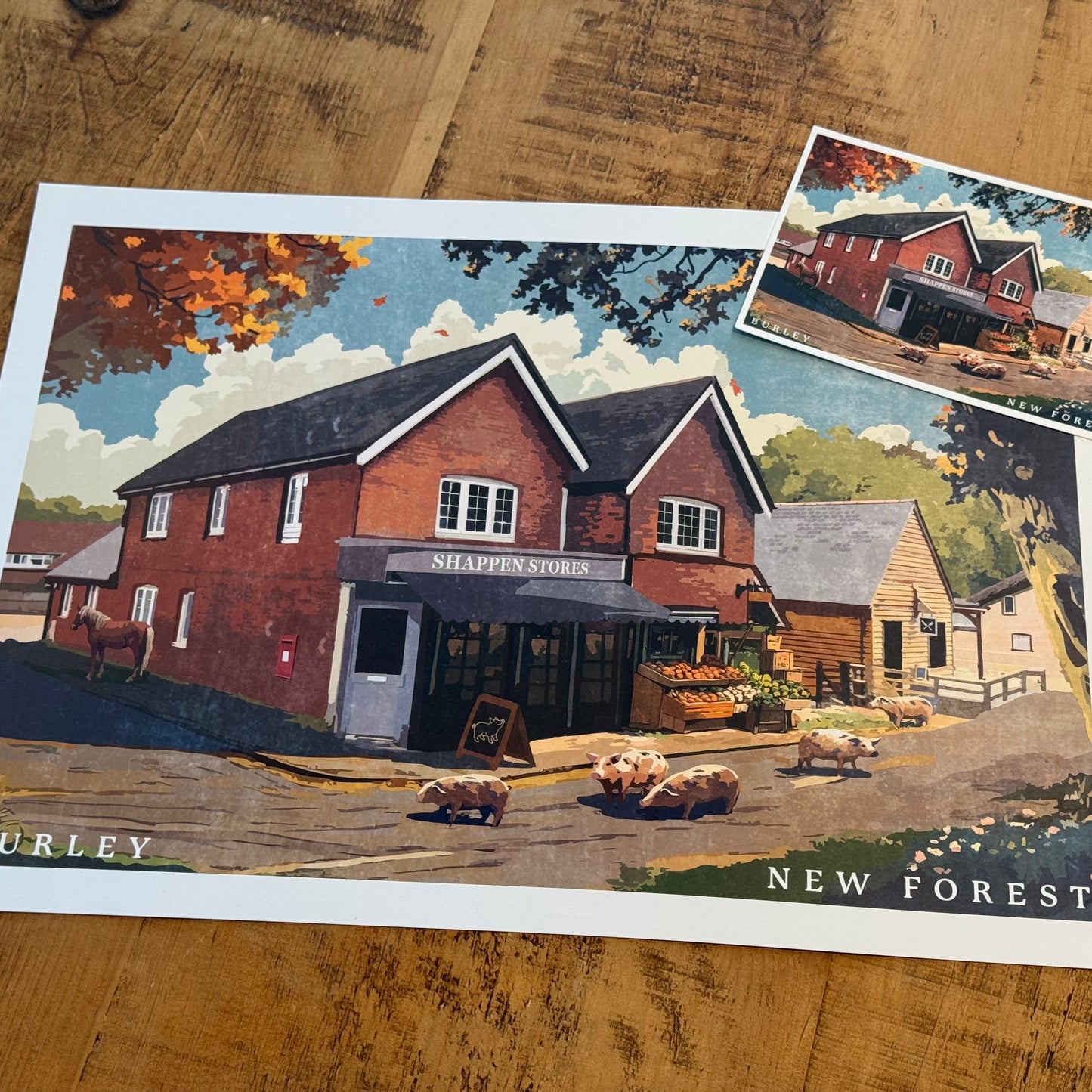 Burley Shappen Stores Poster And Postcard