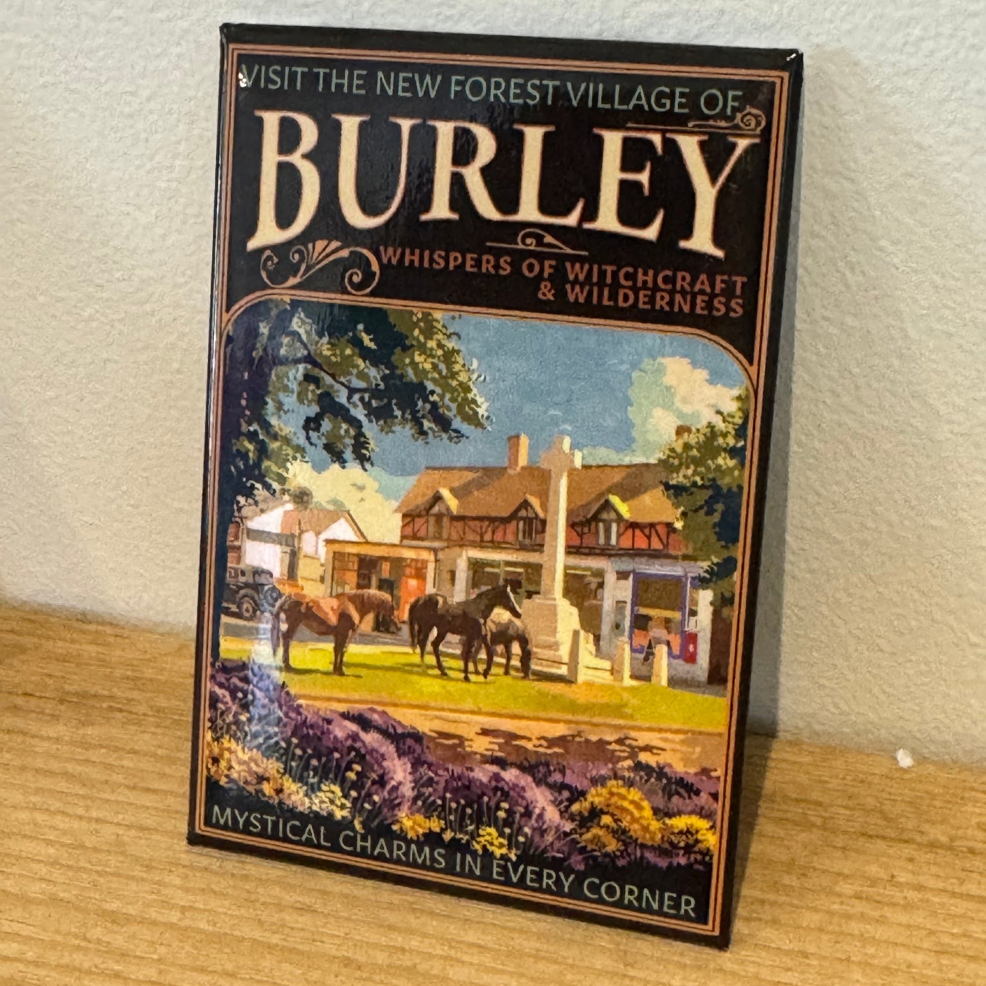 Burley 1930s Travel Magnet On Shelf