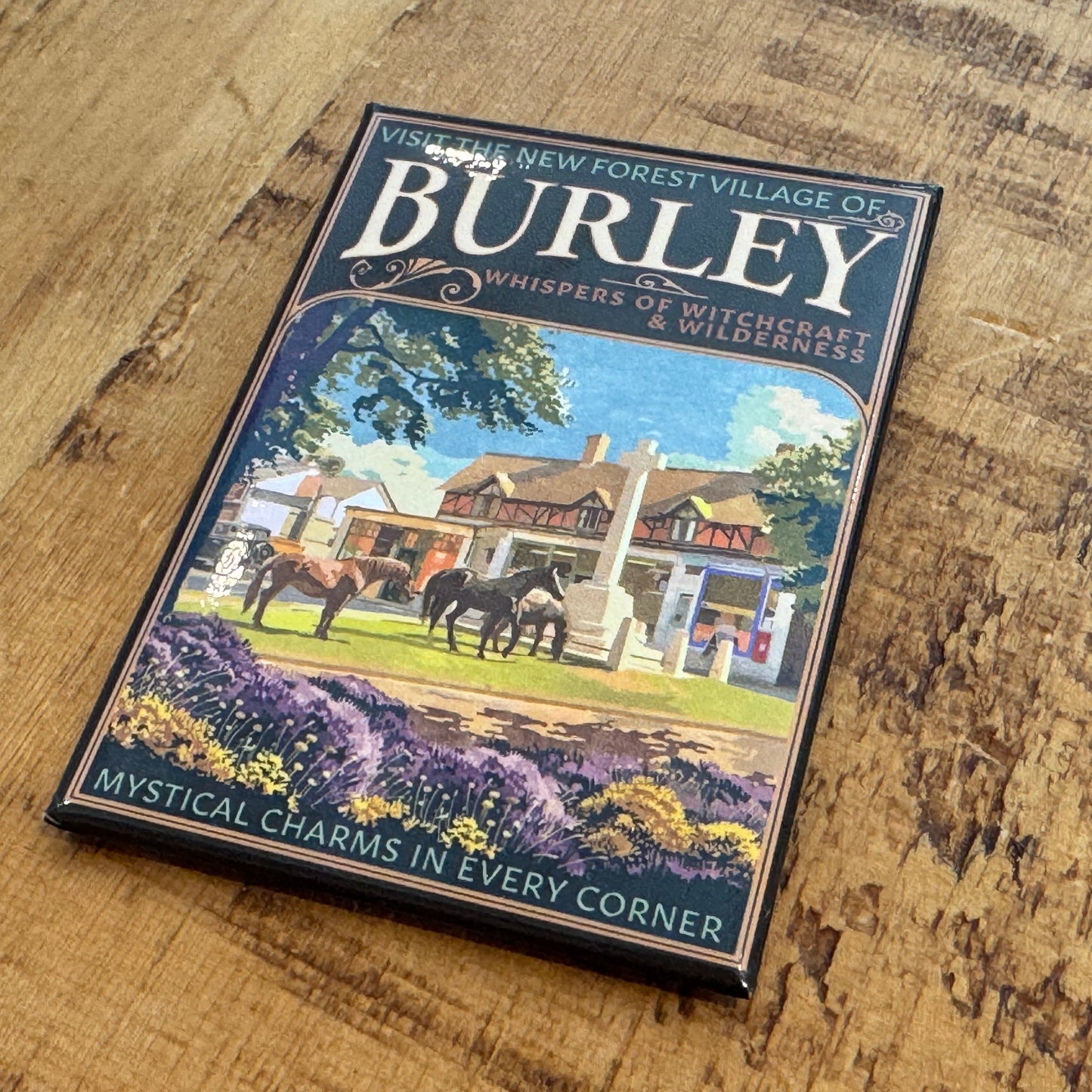 Burley 1930s Travel Magnet on Desk