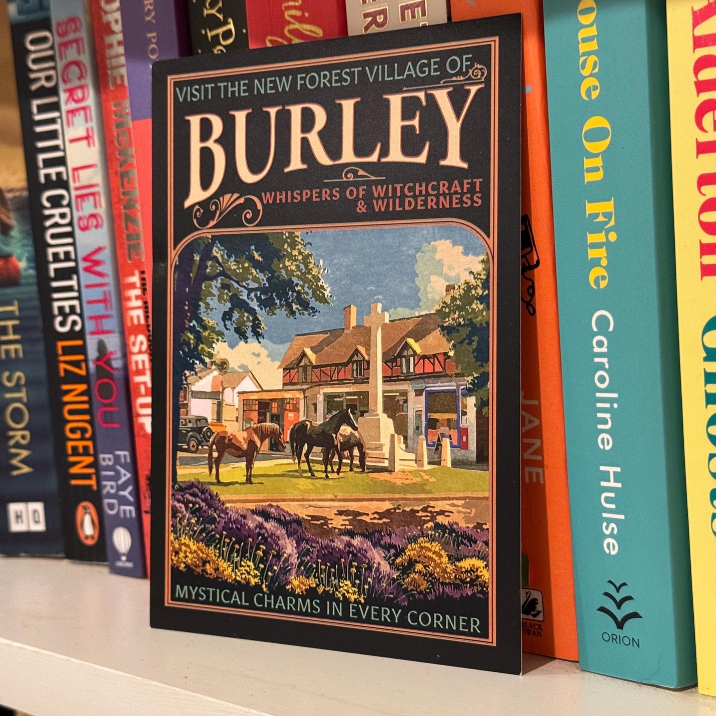 Burley 1930s Travel Postcard On Shelf