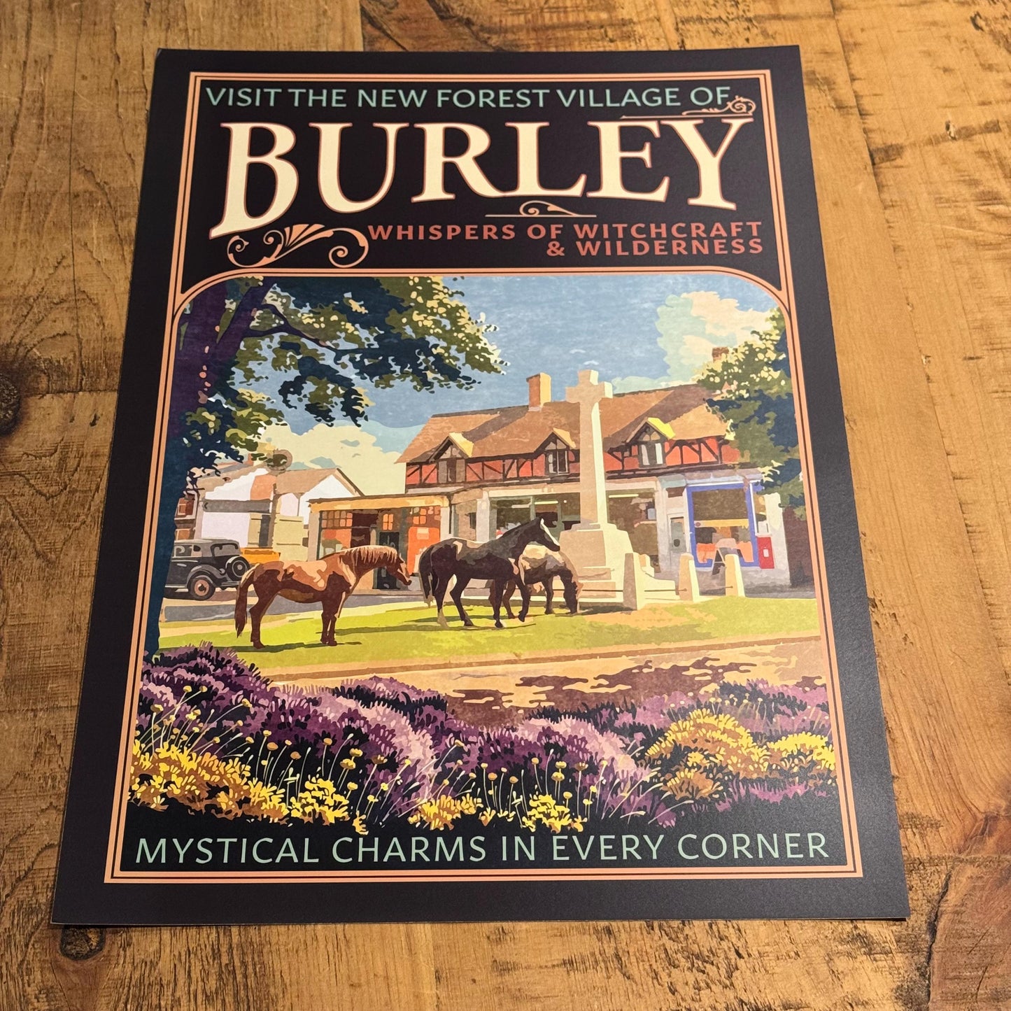 Burley 1930s Travel Poster On Desk