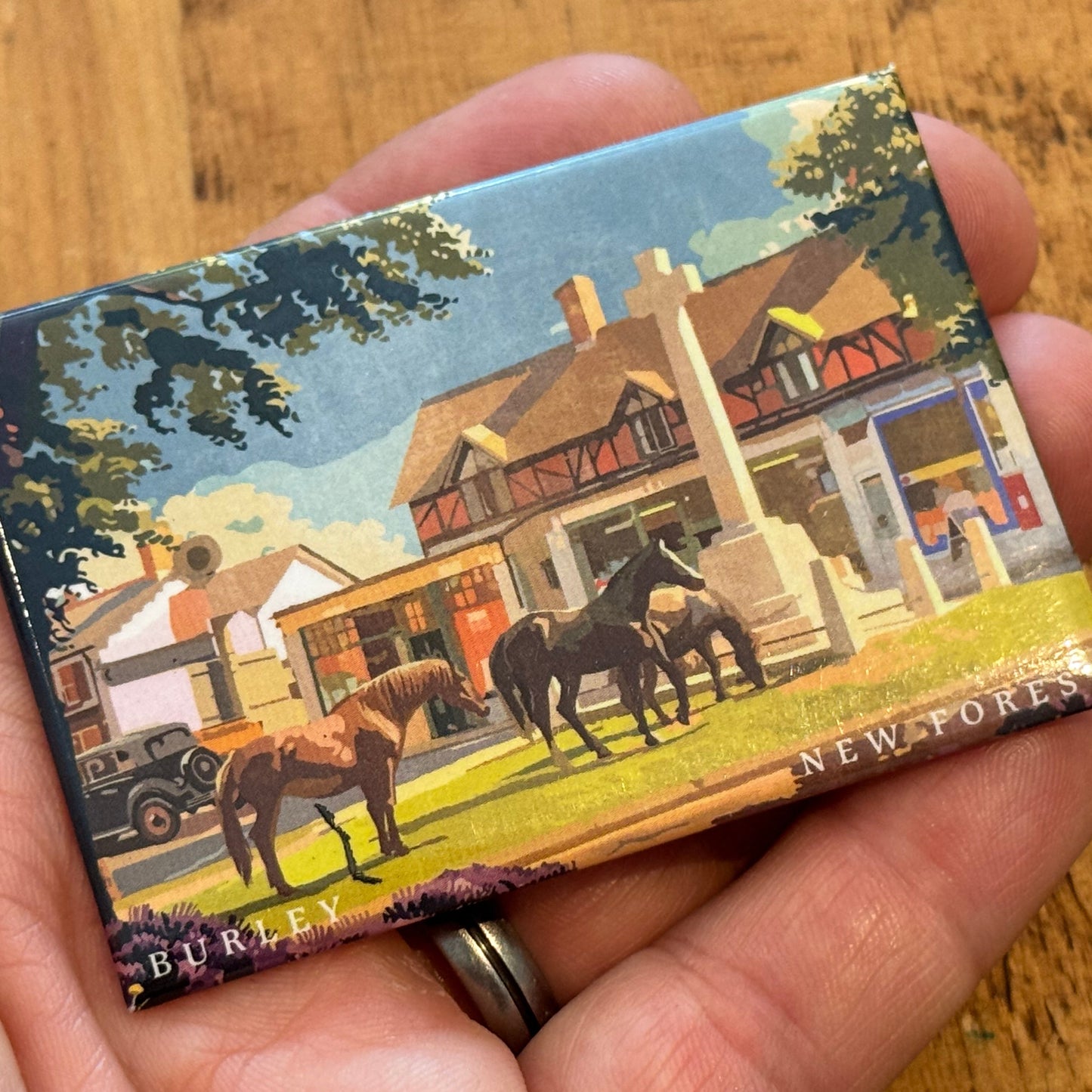 Burley Cross in Summer Magnet In Hand