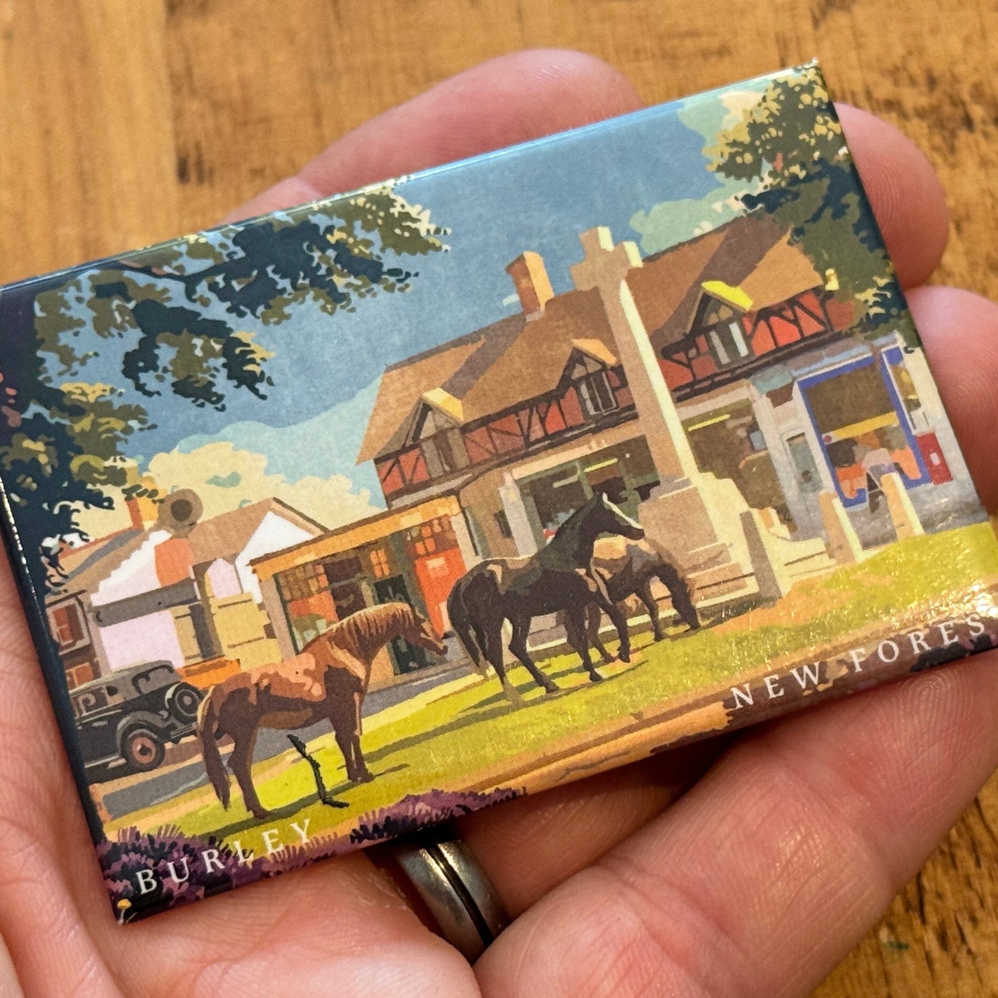 Burley Cross in Summer Magnet In Hand