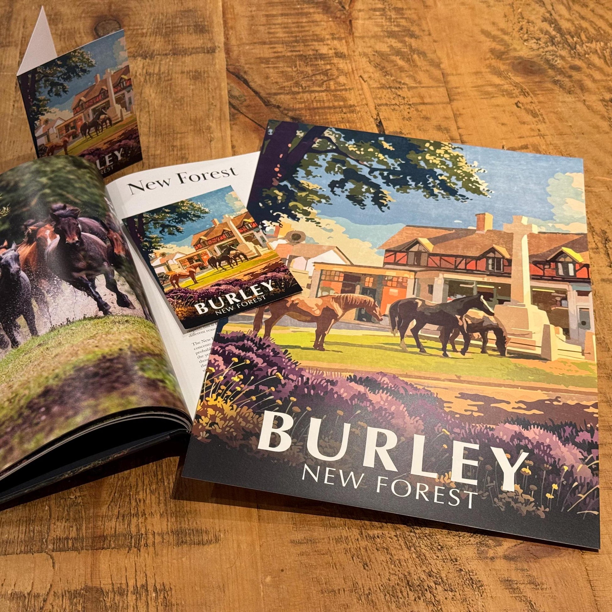 Burley Cross in Summer Portrait Set On Desk