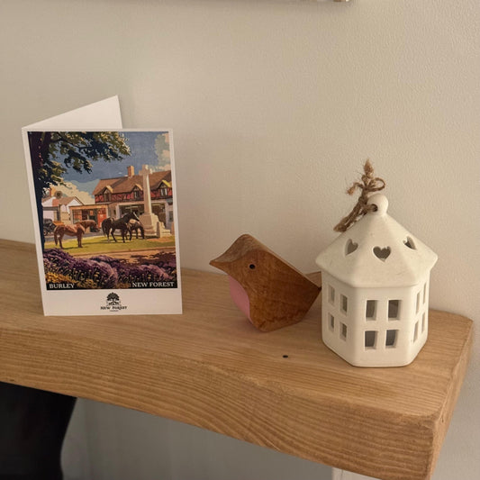 Burley Polaroid Greeting Card On Shelf