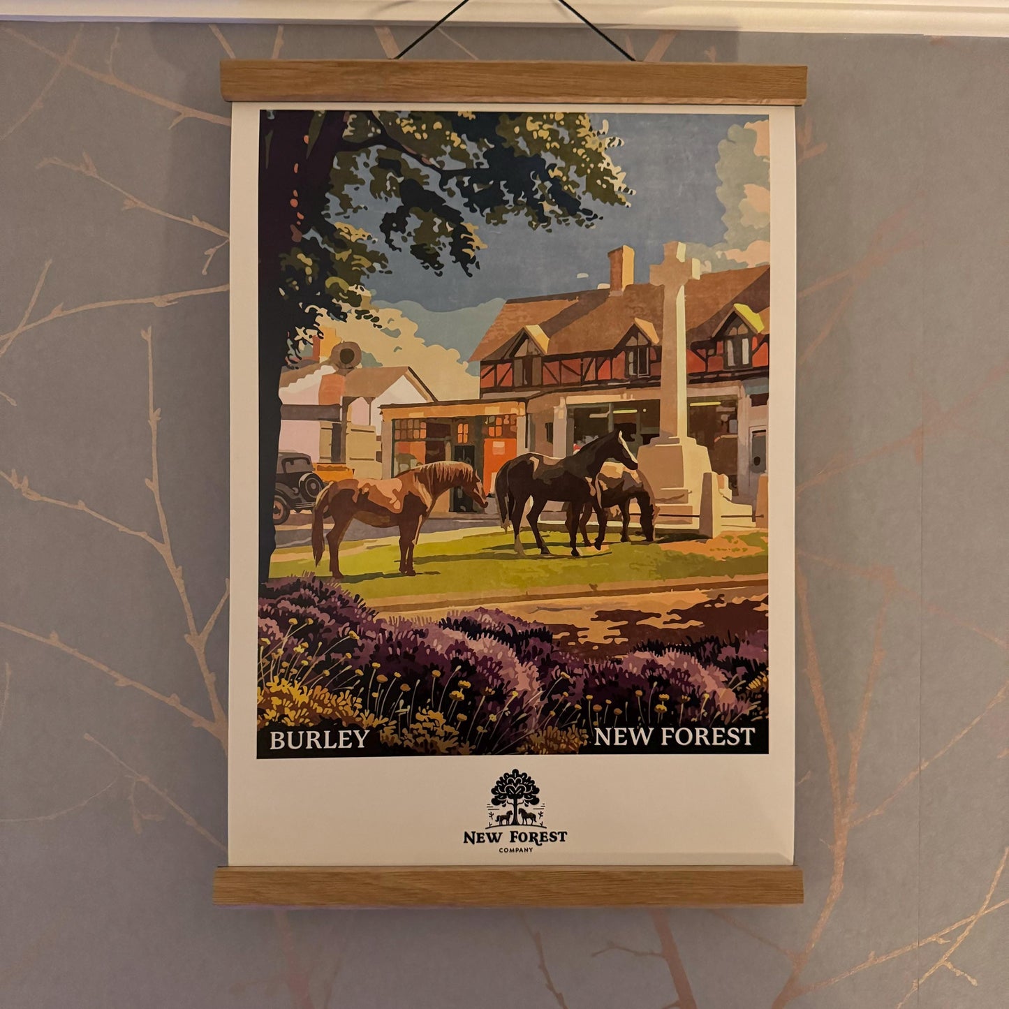Burley Polaroid Poster on Wall