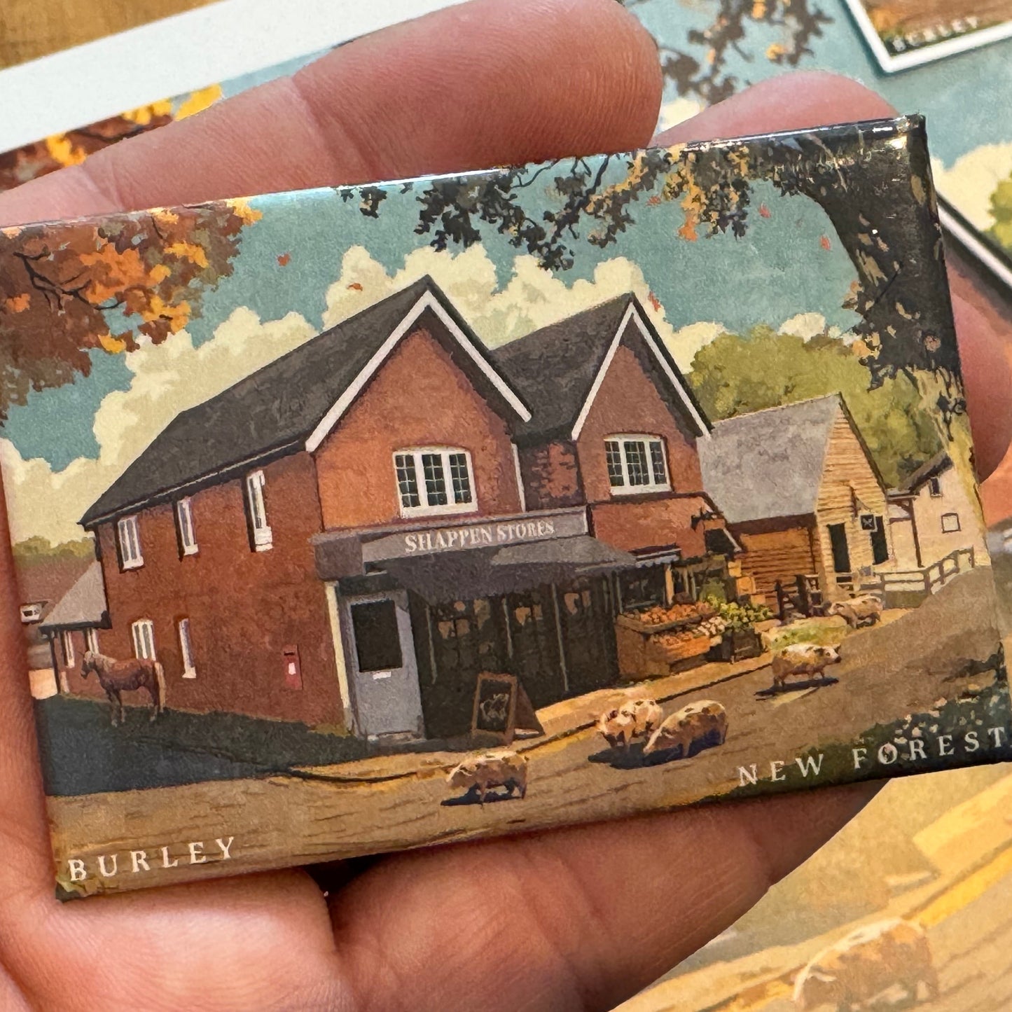 Burley Shappen Stores Magnet in Hand