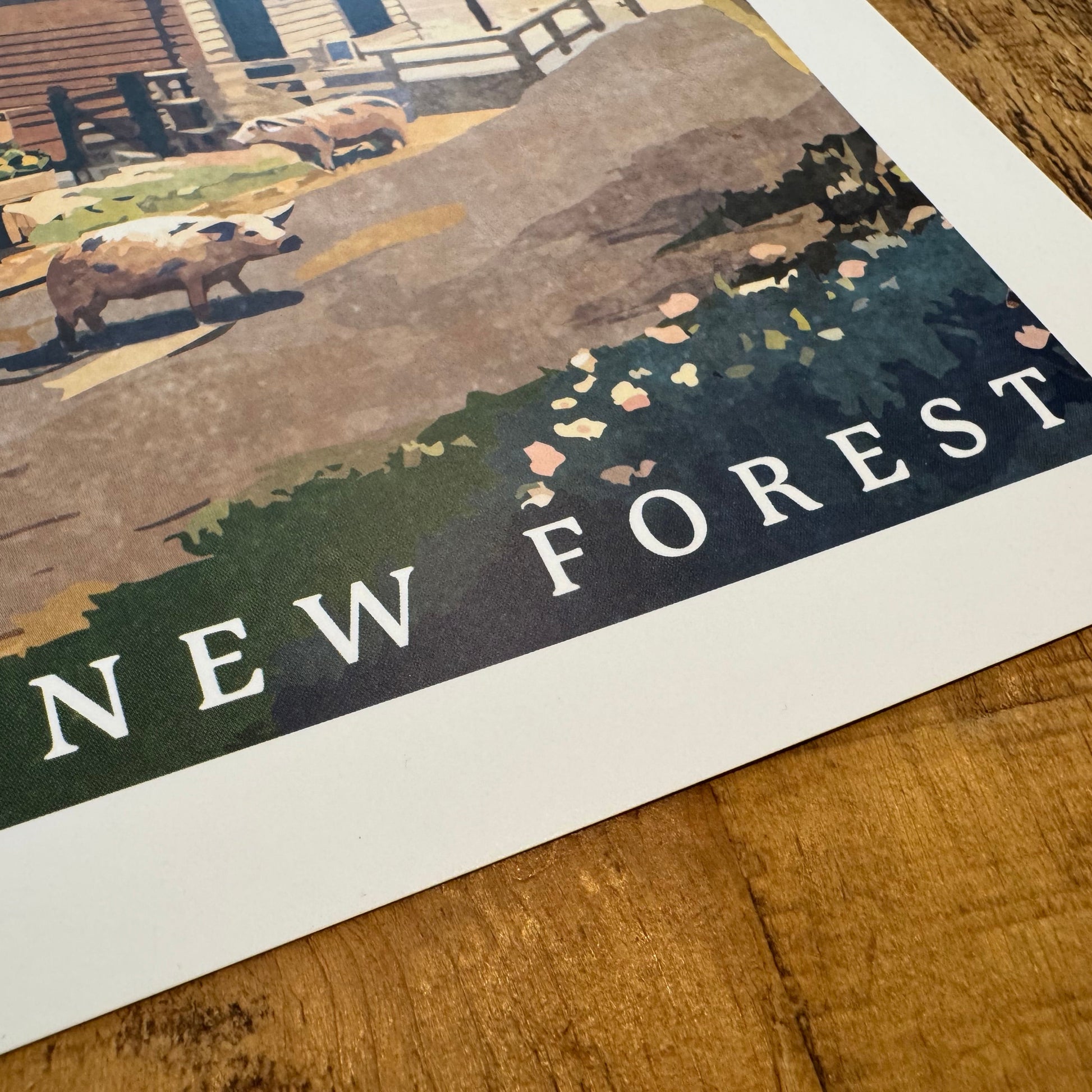 Zoomed in Burley Shappen Stores Poster Corner