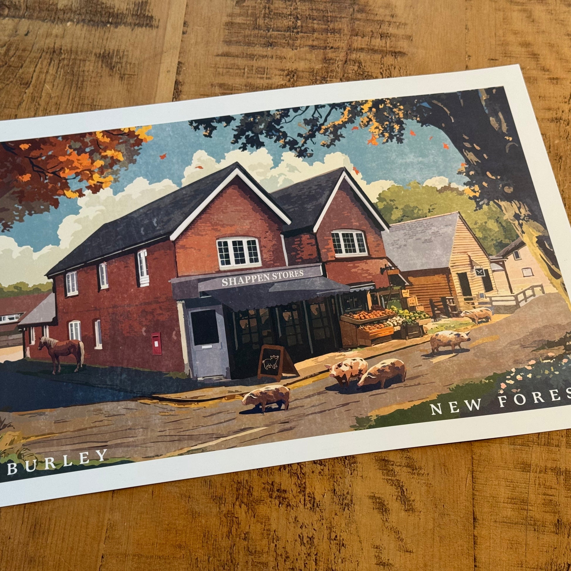 Burley Shappen Stores Poster on Desk