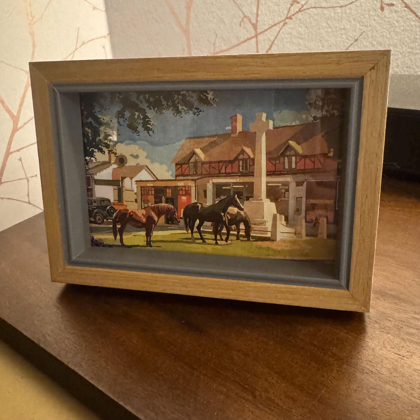 Burley Summer Cross Postcard (Landscape) in Frame