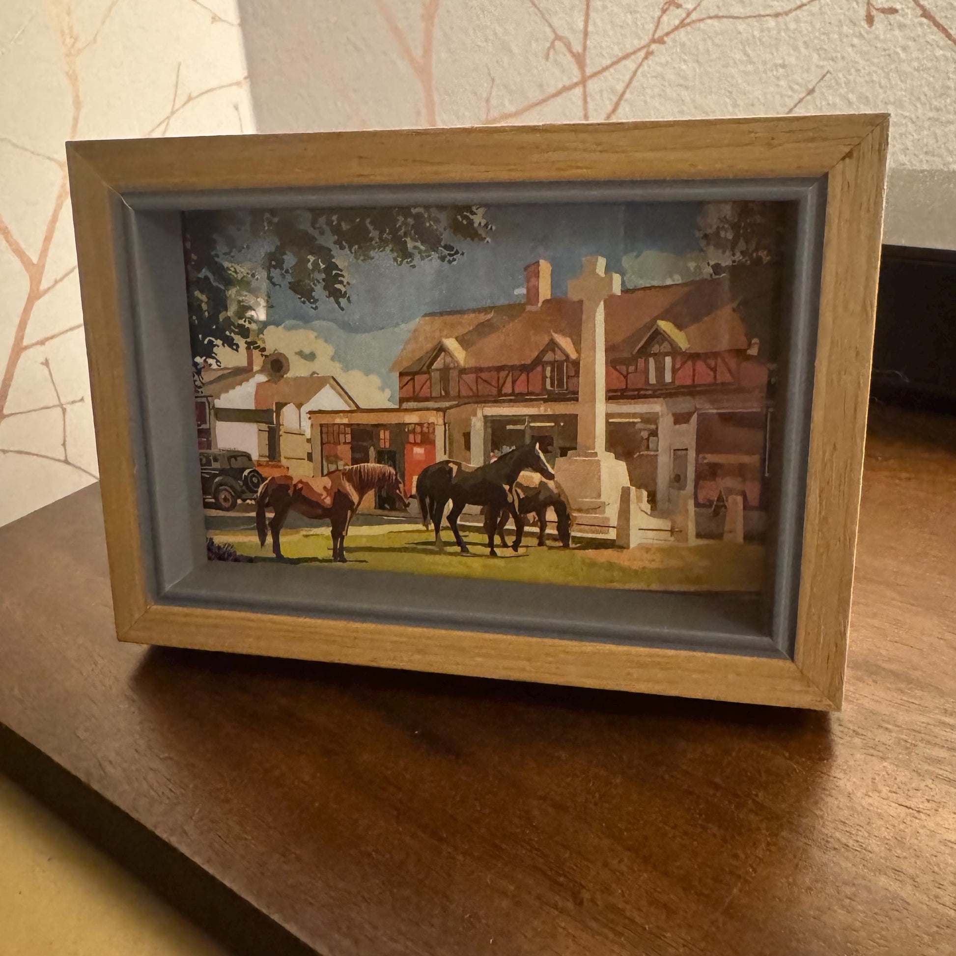 Burley Summer Cross Postcard (Landscape) in Frame