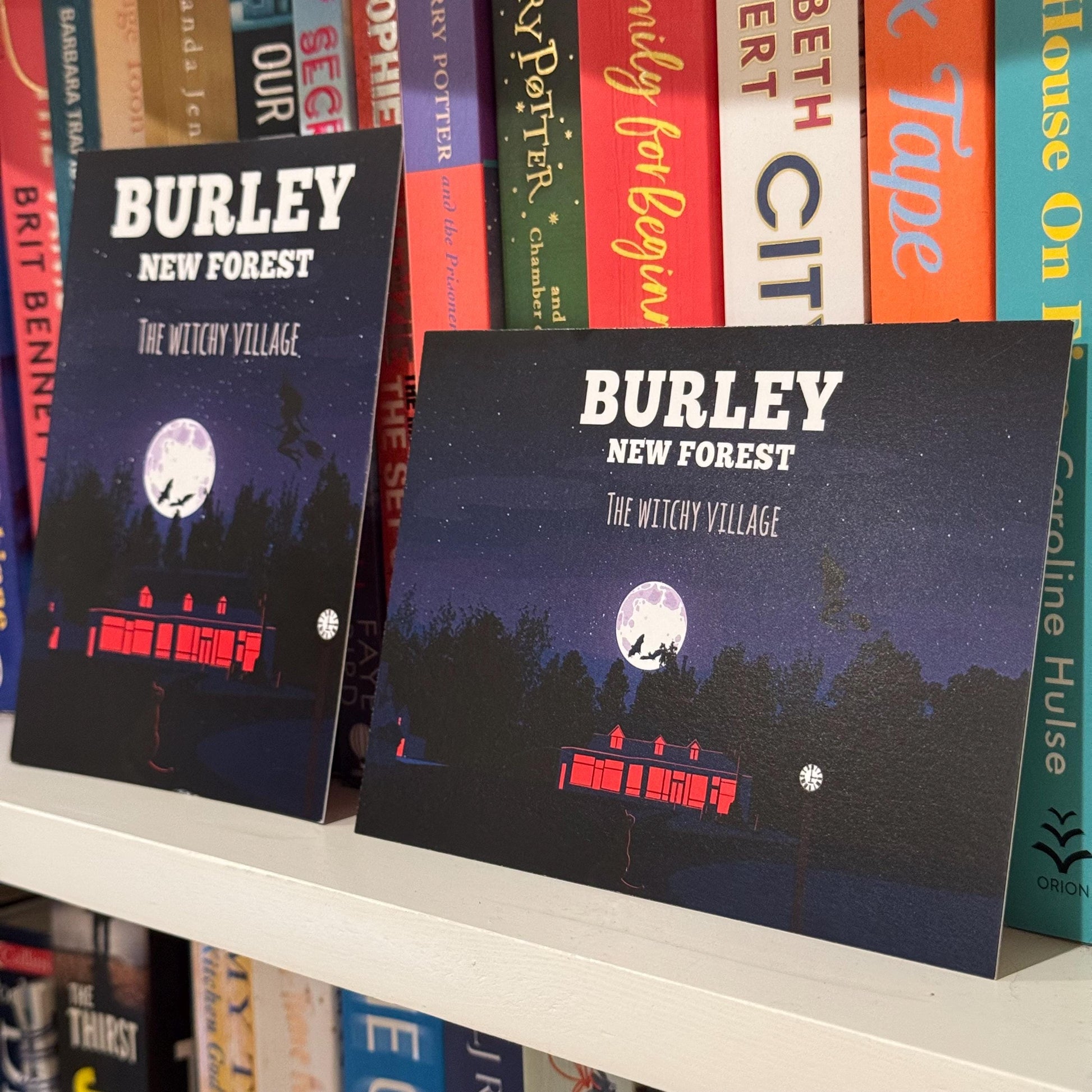 Burley The Witchy Village Night Witch Postcards on Shelf