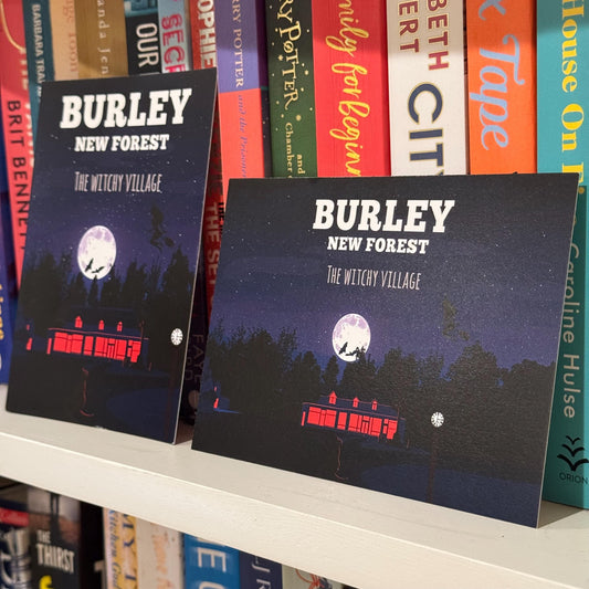 Burley The Witchy Village Night Witch Postcards on Shelf