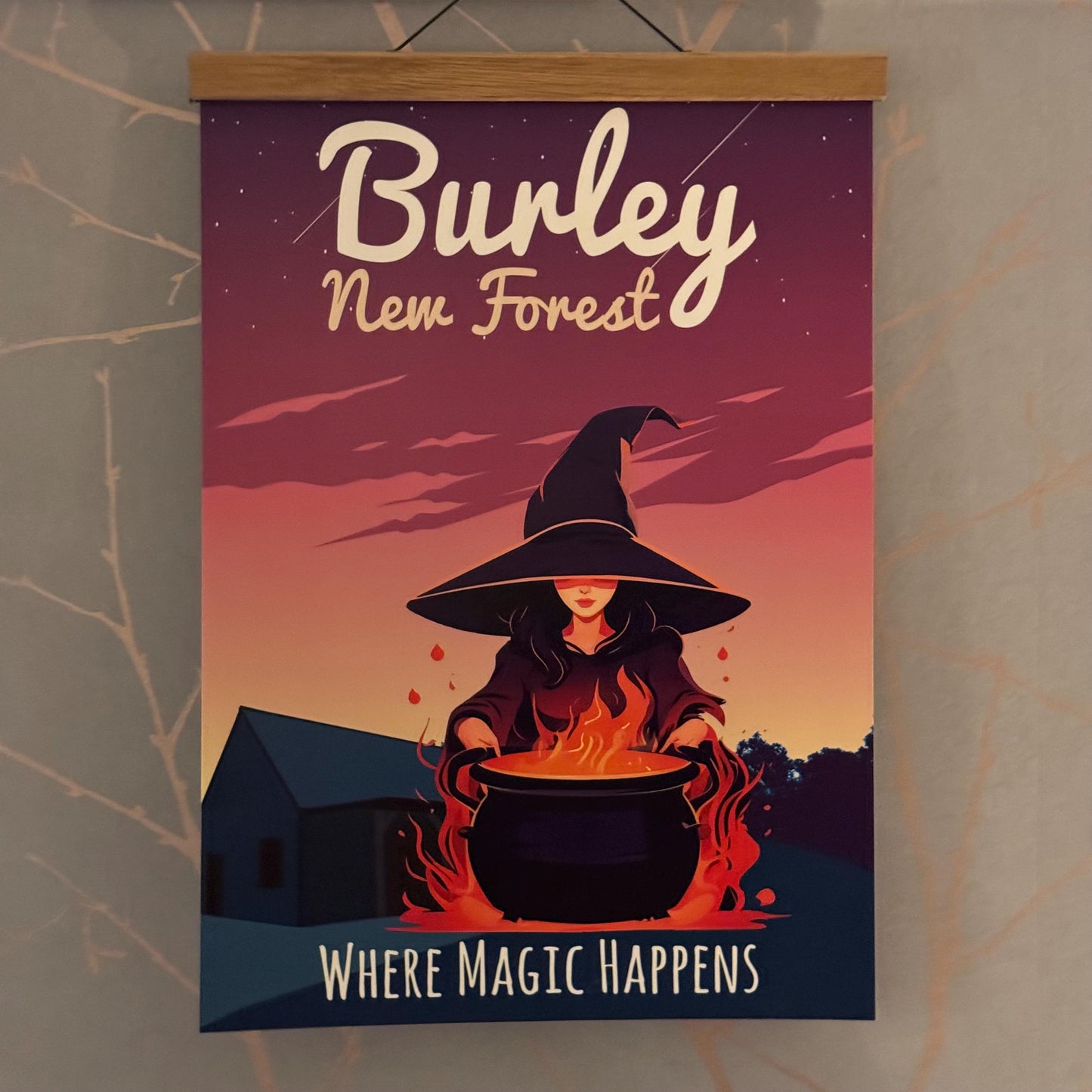 Burley Where Magic Happens Portrait Poster on Wall
