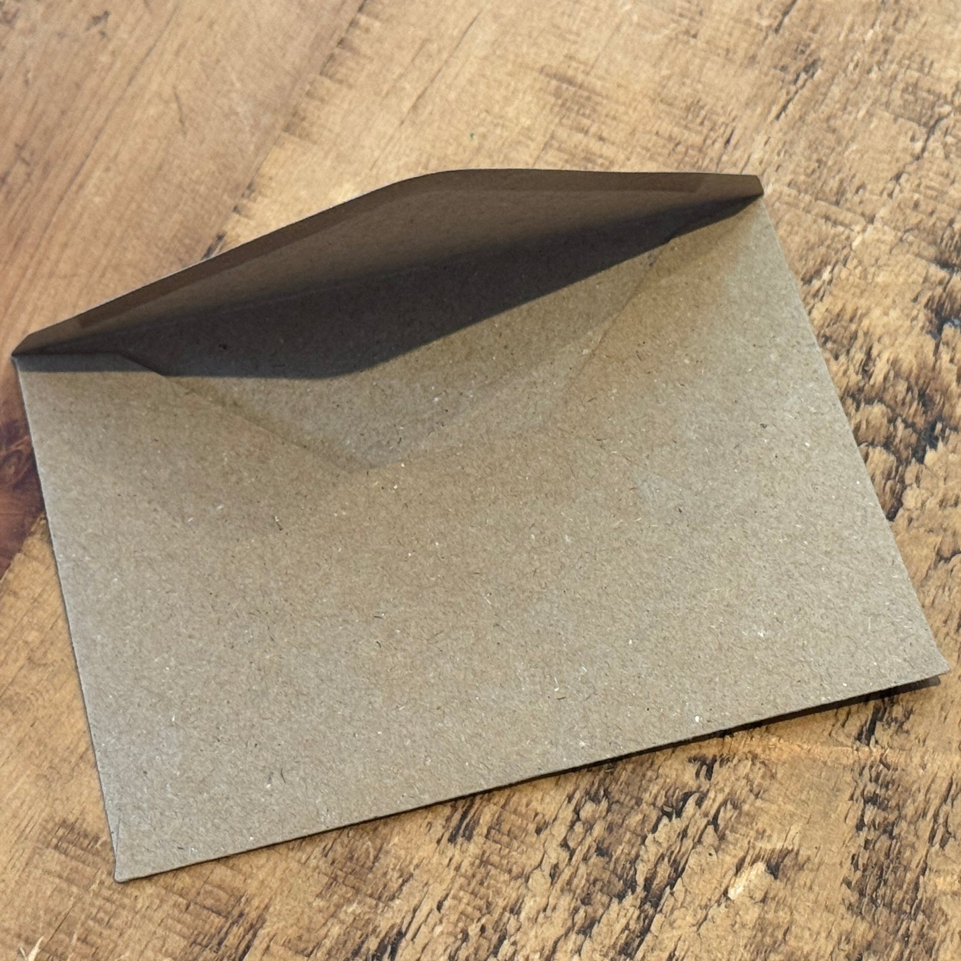 New Forest Pony Block Print Notelet Envelope on Desk