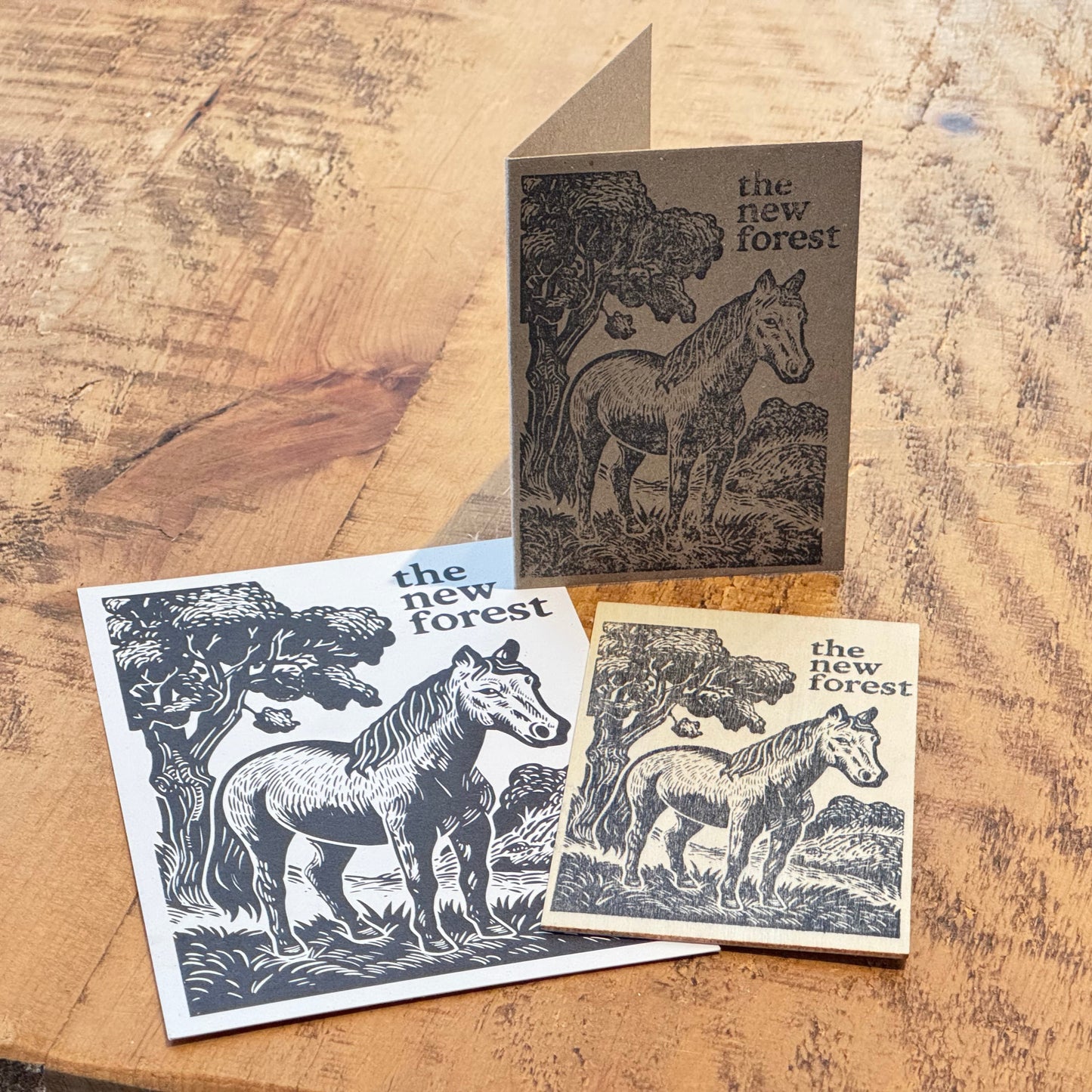 New Forest Pony Block Print Set