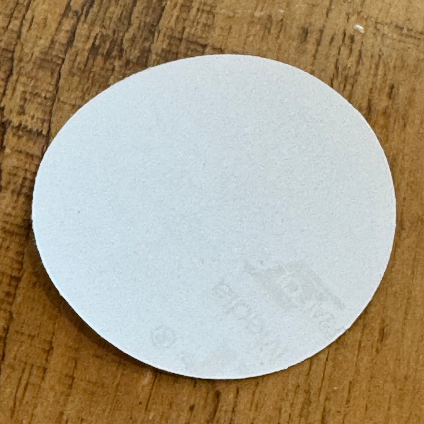 The New Forest Typography Circle Sticker (Clear) Reverse