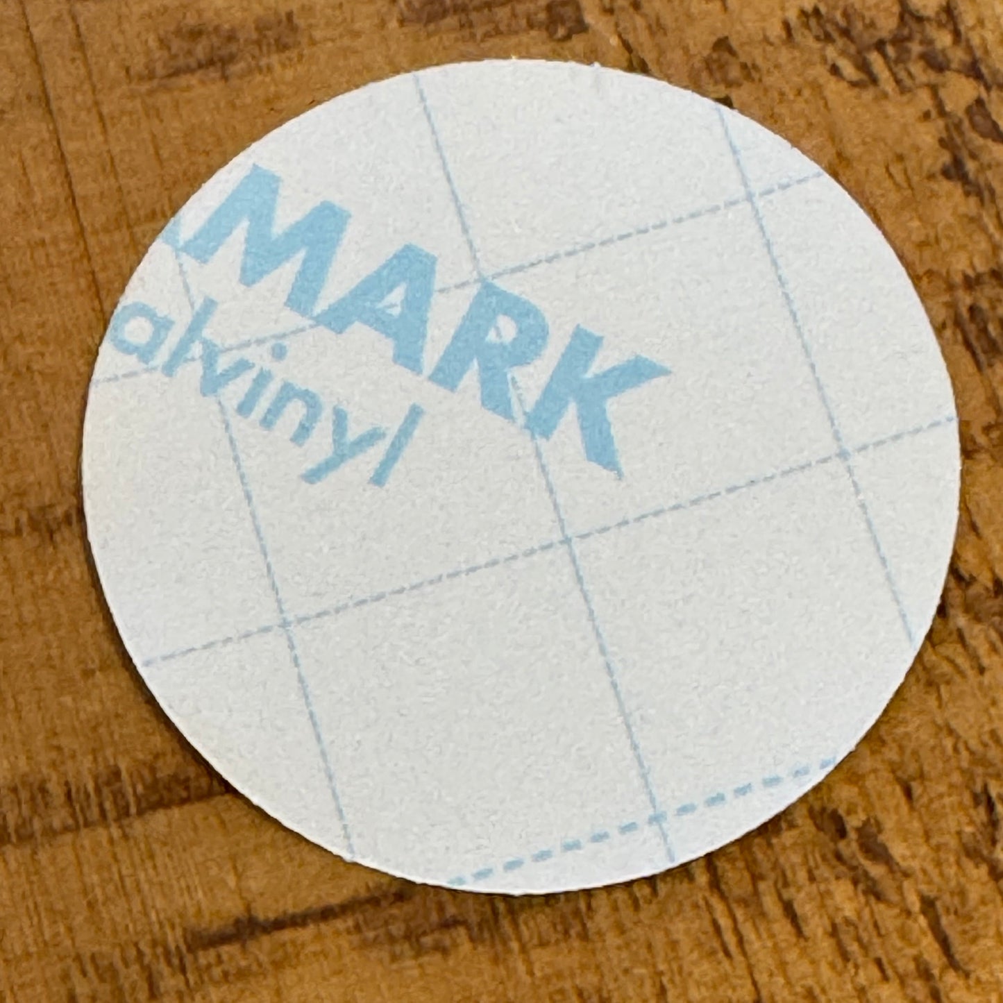 The New Forest Typography Circle Sticker (Solid) Reverse
